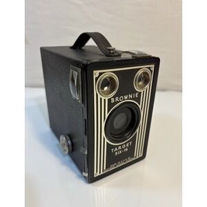 Vintage Eastman Kodak Brownie Target Six-16 BOX Camera  1950's Art Deco Untested